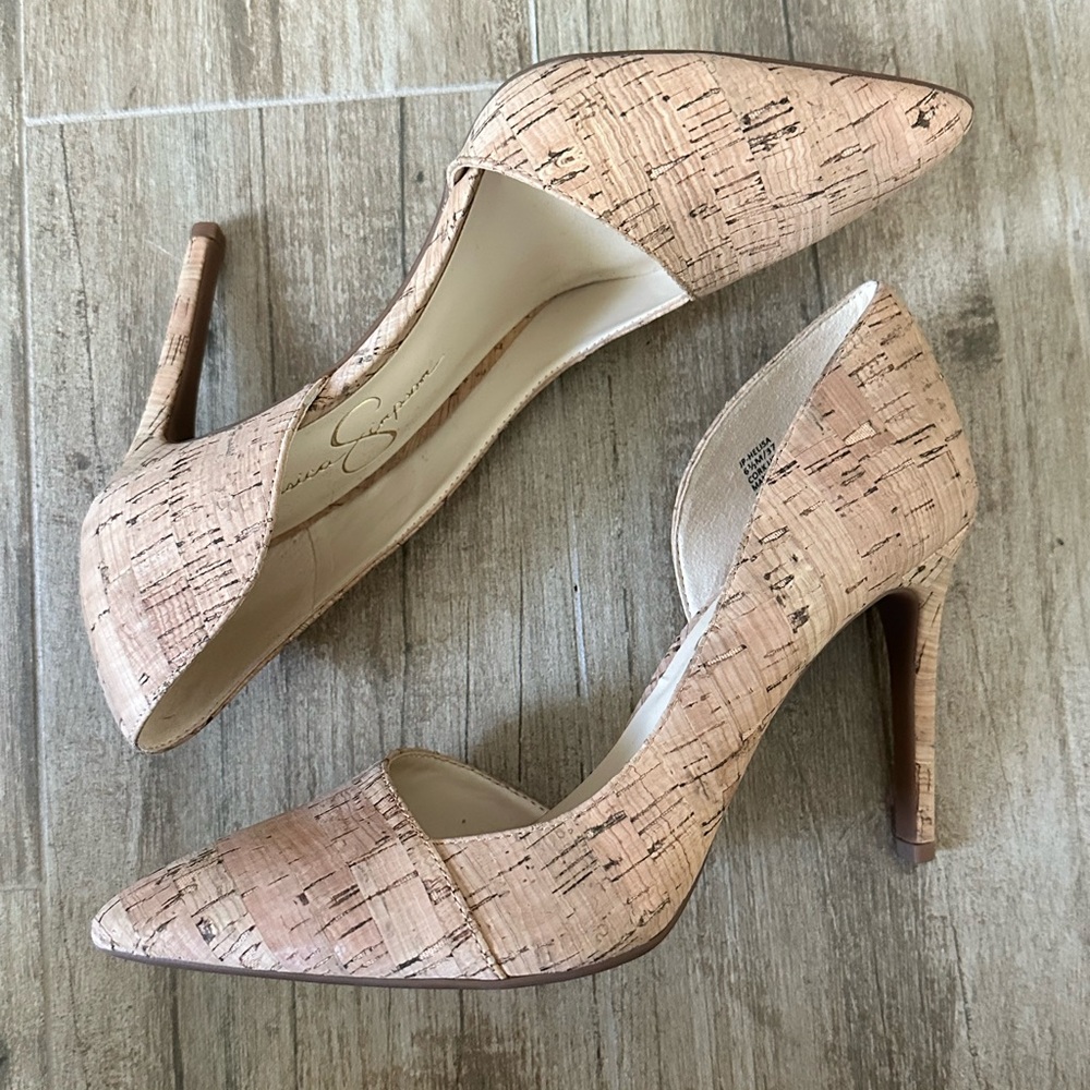Jessica Simpson cork heels